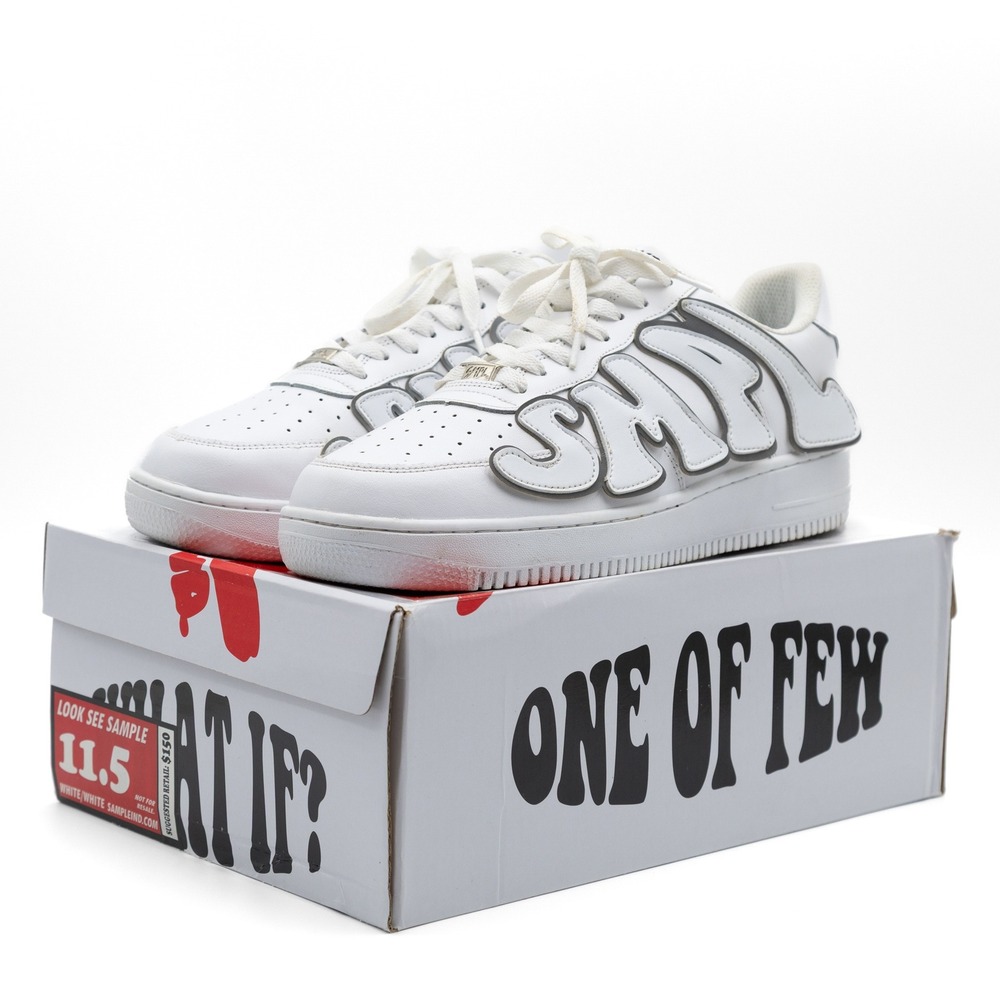 SMPL‎ INDUSTRIES Men's US 11.5 White/White Look See What If Sample Sneakers